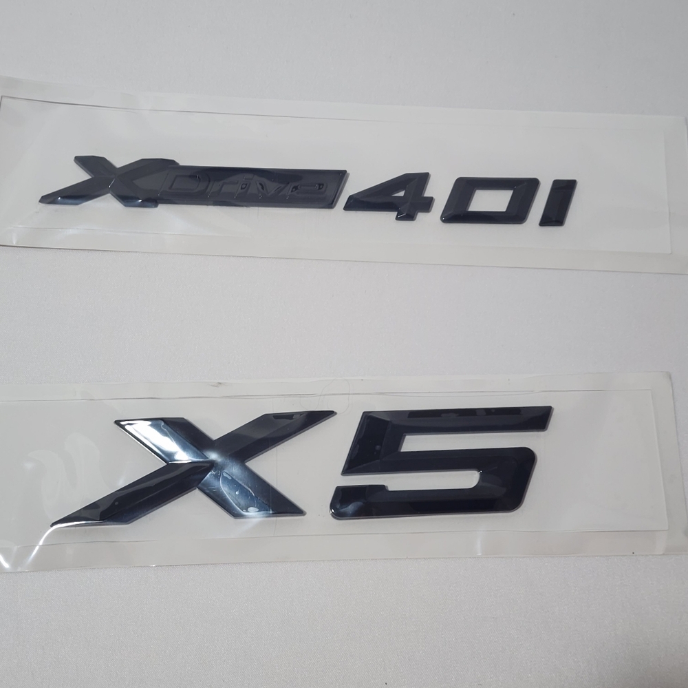 Gloss Black BMW X5 xDrive 45e Trunk Badge Emblem Sticker For X5 xDrive 45e G05